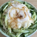 とろろキュウリ素麺